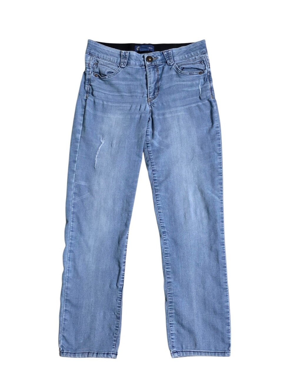 Democracy "Ab" Solution Light Blue Straight-Leg Jeans for Women Size 8